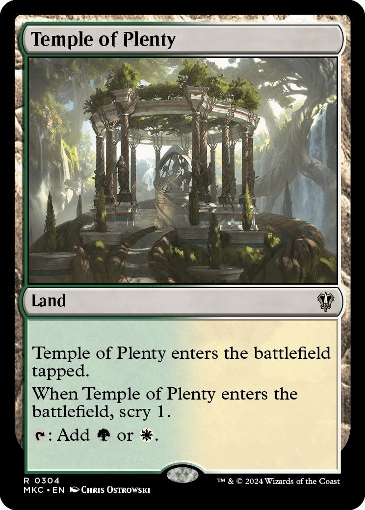 Image for Temple of Plenty (304) (Commander: Murders at Karlov Manor) - Magic: The Gathering