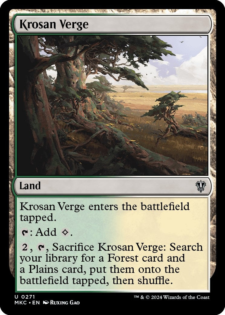 Image for Krosan Verge (271) (Commander: Murders at Karlov Manor) - Magic: The Gathering