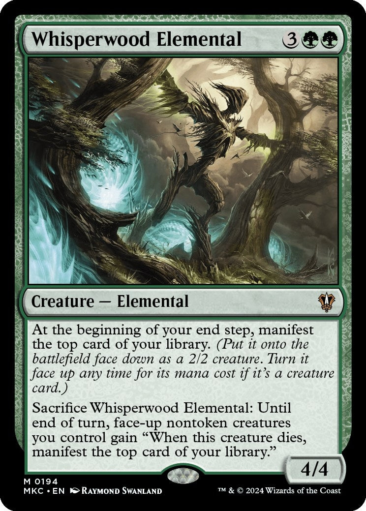 Image for Whisperwood Elemental (194) (Commander: Murders at Karlov Manor) - Magic: The Gathering