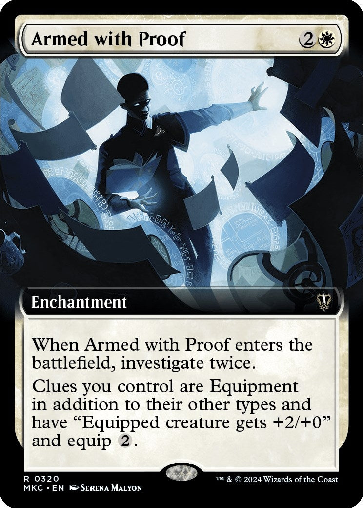 Image for Armed with Proof (Extended Art) (320) (Commander: Murders at Karlov Manor) - Magic: The Gathering