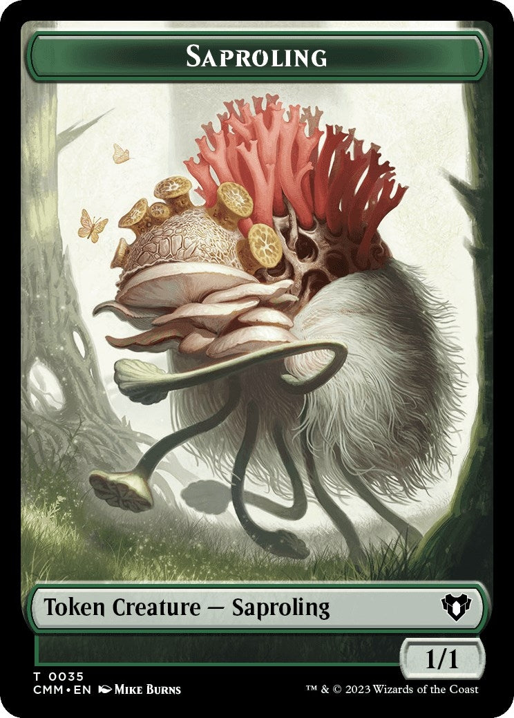 Image for Saproling // Dragon (0021) Double-Sided Token (35 // 21) (Commander Masters) - Magic: The Gathering