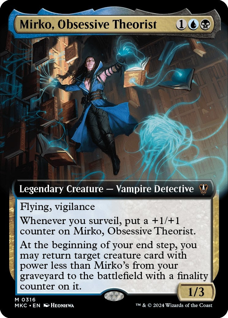 Image for Mirko, Obsessive Theorist (Extended Art) (316) (Commander: Murders at Karlov Manor) - Magic: The Gathering