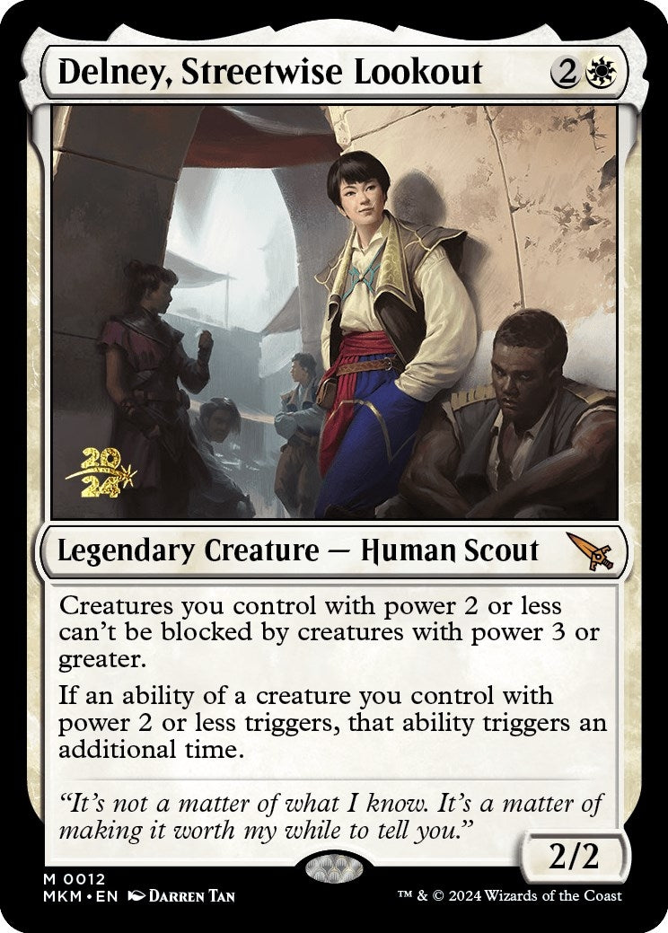 Image for Delney, Streetwise Lookout (12) (Prerelease Cards) - Magic: The Gathering