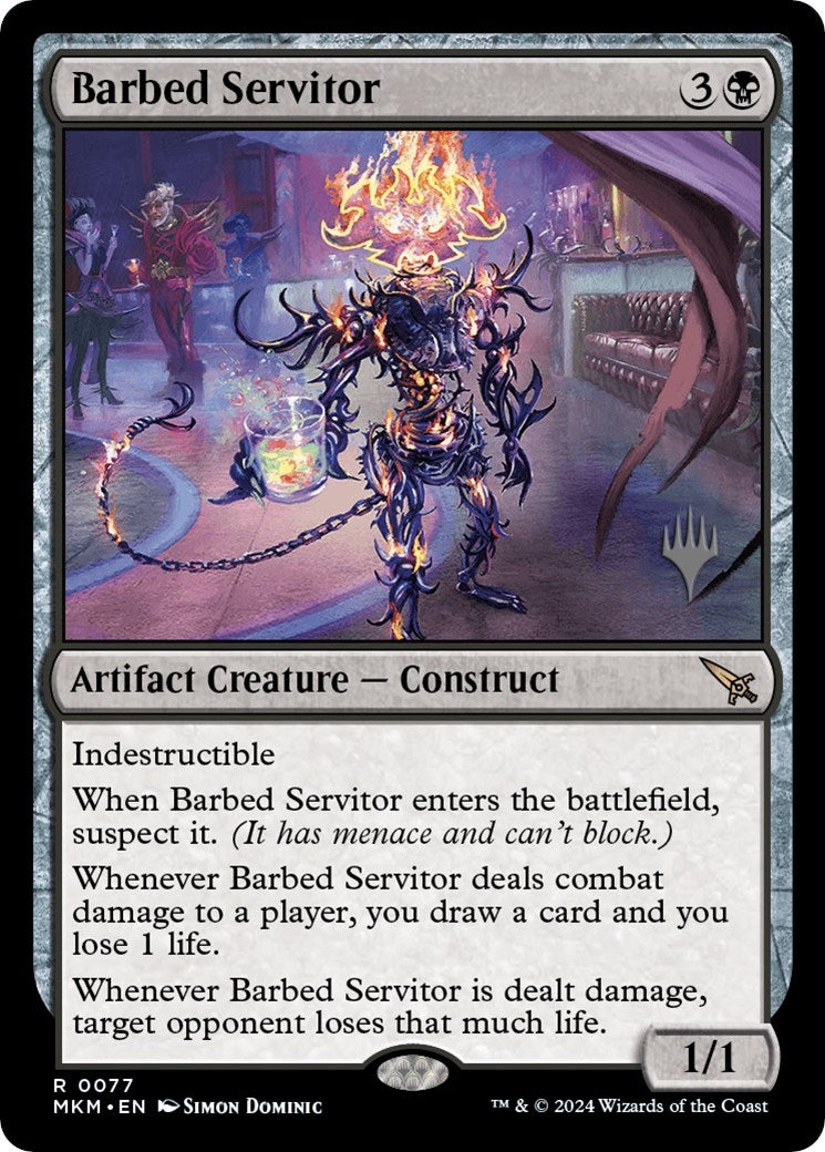 Image for Barbed Servitor (77) (Promo Pack: Murders at Karlov Manor) - Magic: The Gathering
