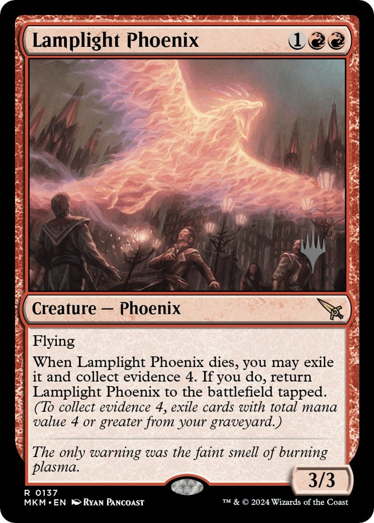 Image for Lamplight Phoenix (137) (Promo Pack: Murders at Karlov Manor) - Magic: The Gathering