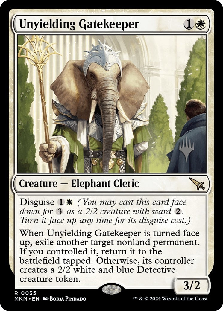 Image for Unyielding Gatekeeper (35) (Promo Pack: Murders at Karlov Manor) - Magic: The Gathering