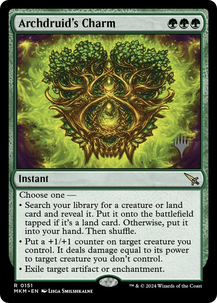 Image for Archdruid's Charm (151) (Promo Pack: Murders at Karlov Manor) - Magic: The Gathering
