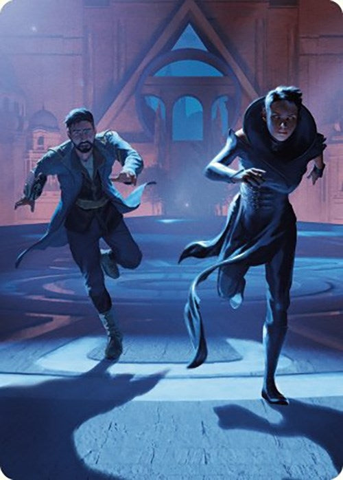 Image for Unauthorized Exit Art Card (30) (Art Series: Murders at Karlov Manor) - Magic: The Gathering