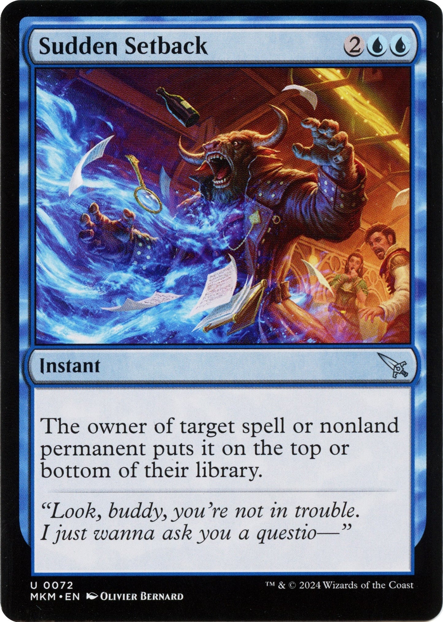 Image for Sudden Setback (b) (72) (Murders at Karlov Manor) - Magic: The Gathering