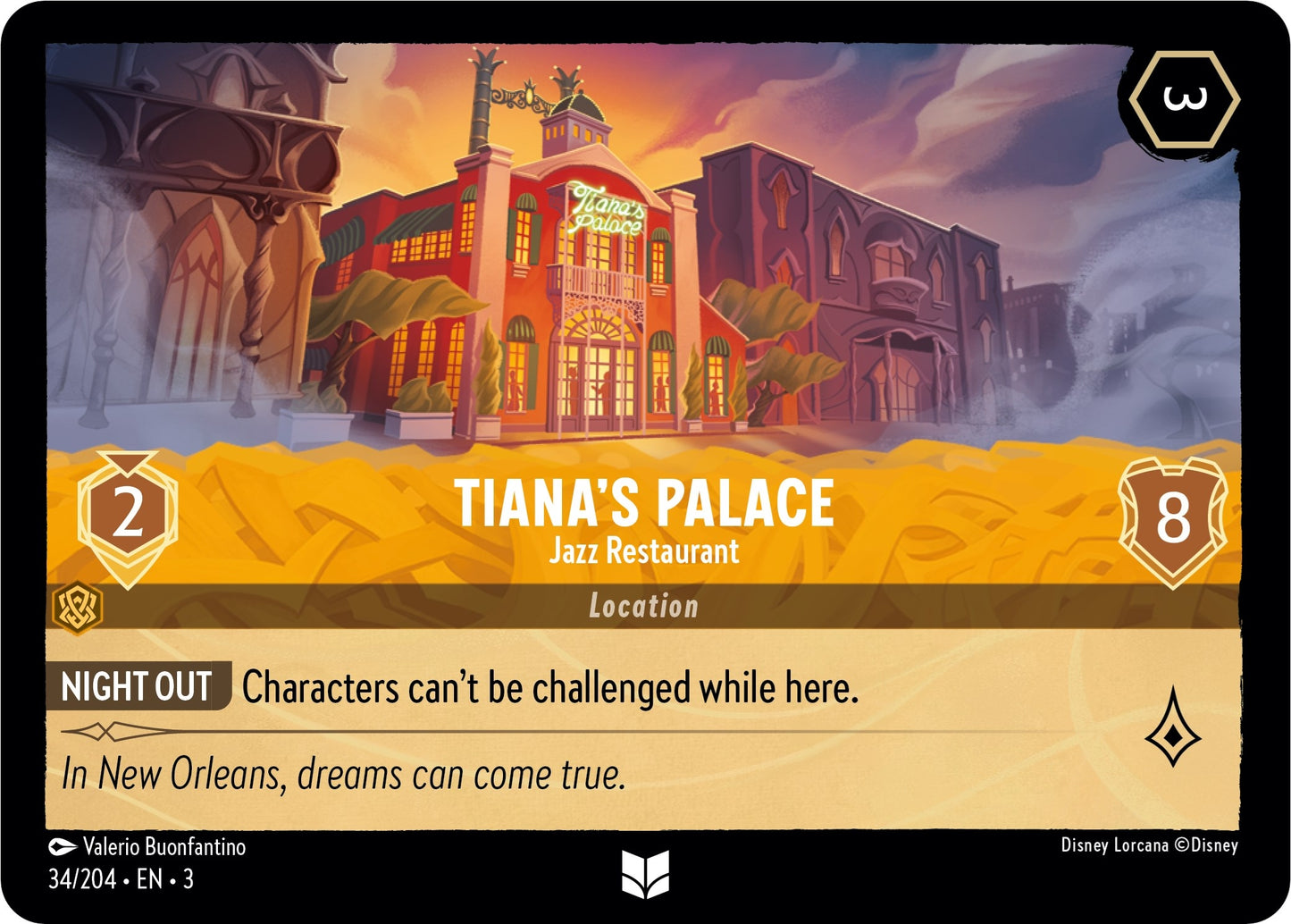 Image for Tiana's Palace - Jazz Restaurant (34/204) (Into the Inklands) - Disney Lorcana