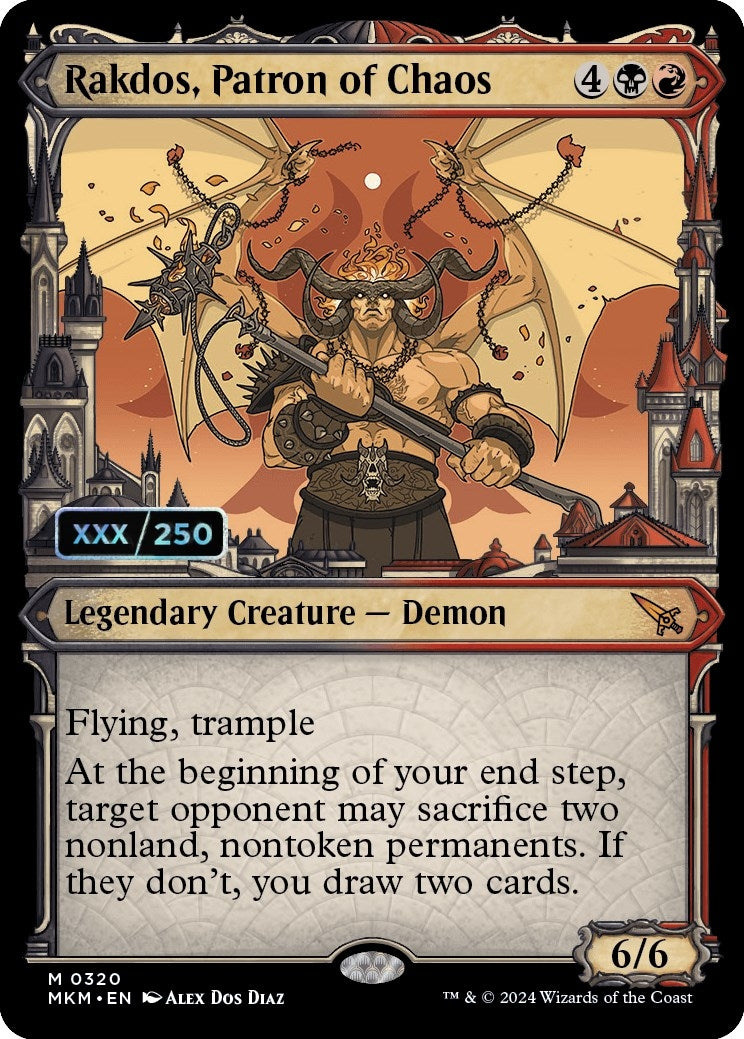 Image for Rakdos, Patron of Chaos (Serial Numbered) (320) (Murders at Karlov Manor) - Magic: The Gathering