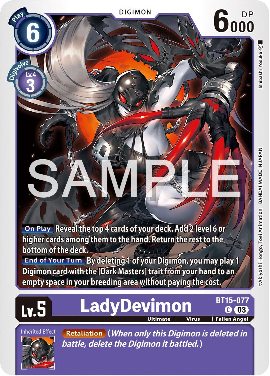 Image for LadyDevimon (BT15-077 C) (Exceed Apocalypse) - Digimon Card Game