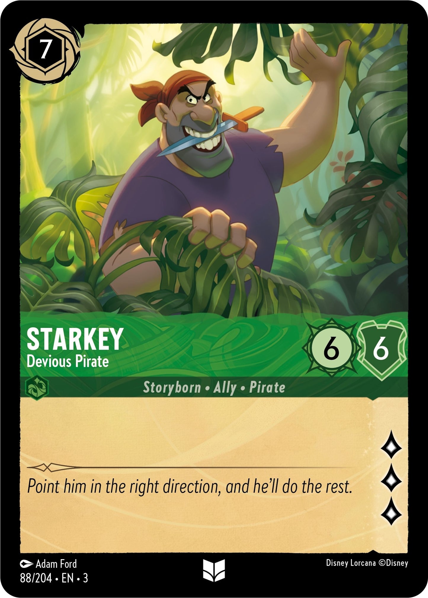 Image for Starkey - Devious Pirate (88/204) (Into the Inklands) - Disney Lorcana