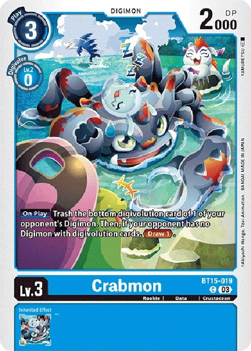 Image for Crabmon (BT15-019 C) (Exceed Apocalypse) - Digimon Card Game