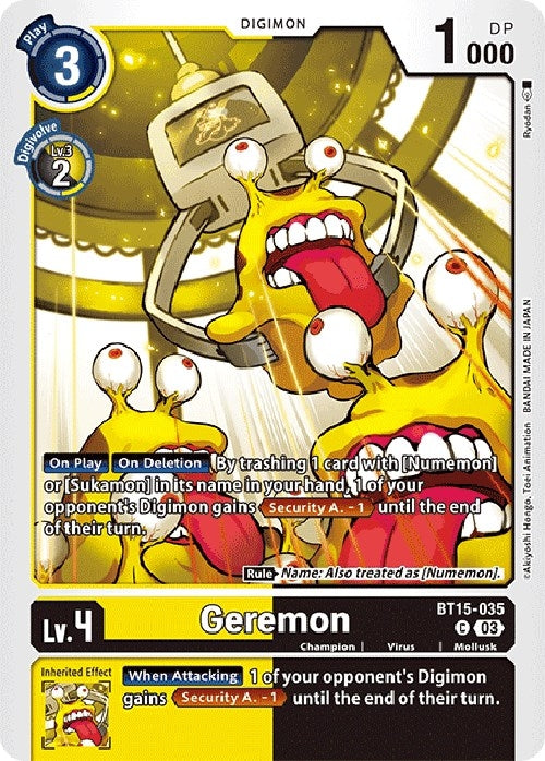 Image for Geremon (BT15-035 C) (Exceed Apocalypse) - Digimon Card Game