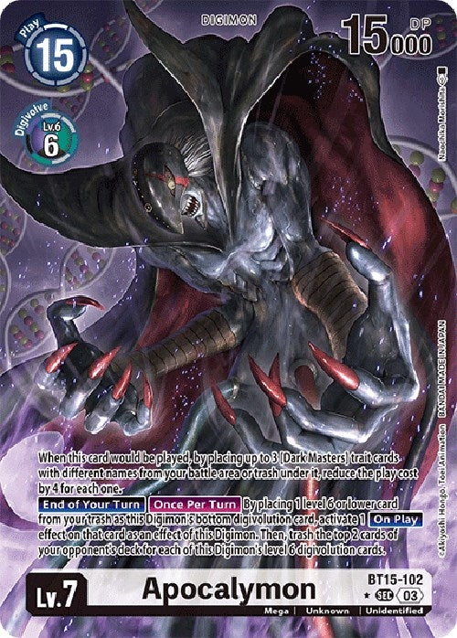 Image for Apocalymon (Alternate Art) (BT15-102 SEC) (Exceed Apocalypse) - Digimon Card Game