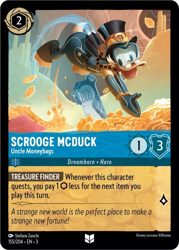Image for Scrooge McDuck - Uncle Moneybags (155/204) (Into the Inklands) - Disney Lorcana