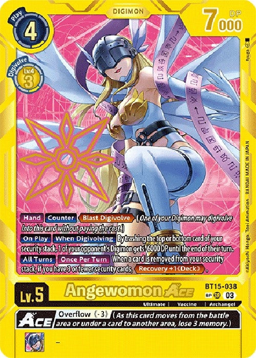 Image for Angewomon ACE (Special Rare) (BT15-038 SP) (Exceed Apocalypse) - Digimon Card Game