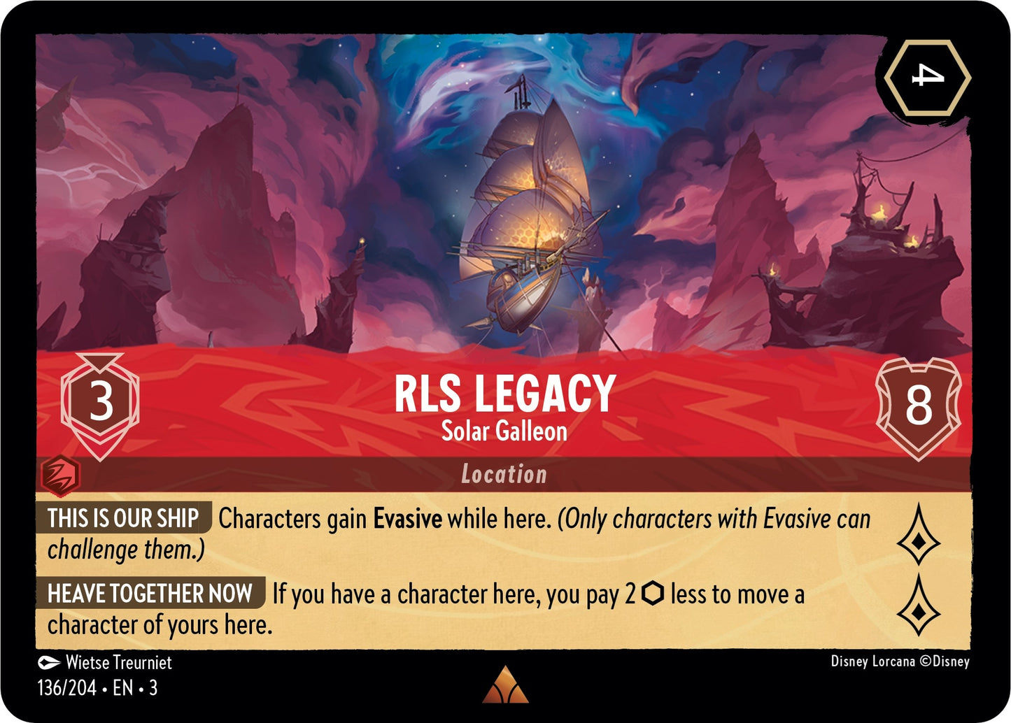 Image for RLS Legacy - Solar Galleon (136/204) (Into the Inklands) - Disney Lorcana