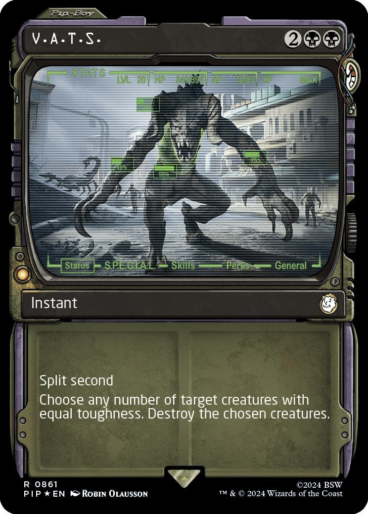 Image for V.A.T.S. (Showcase) (Surge Foil) (861) (Universes Beyond: Fallout) - Magic: The Gathering