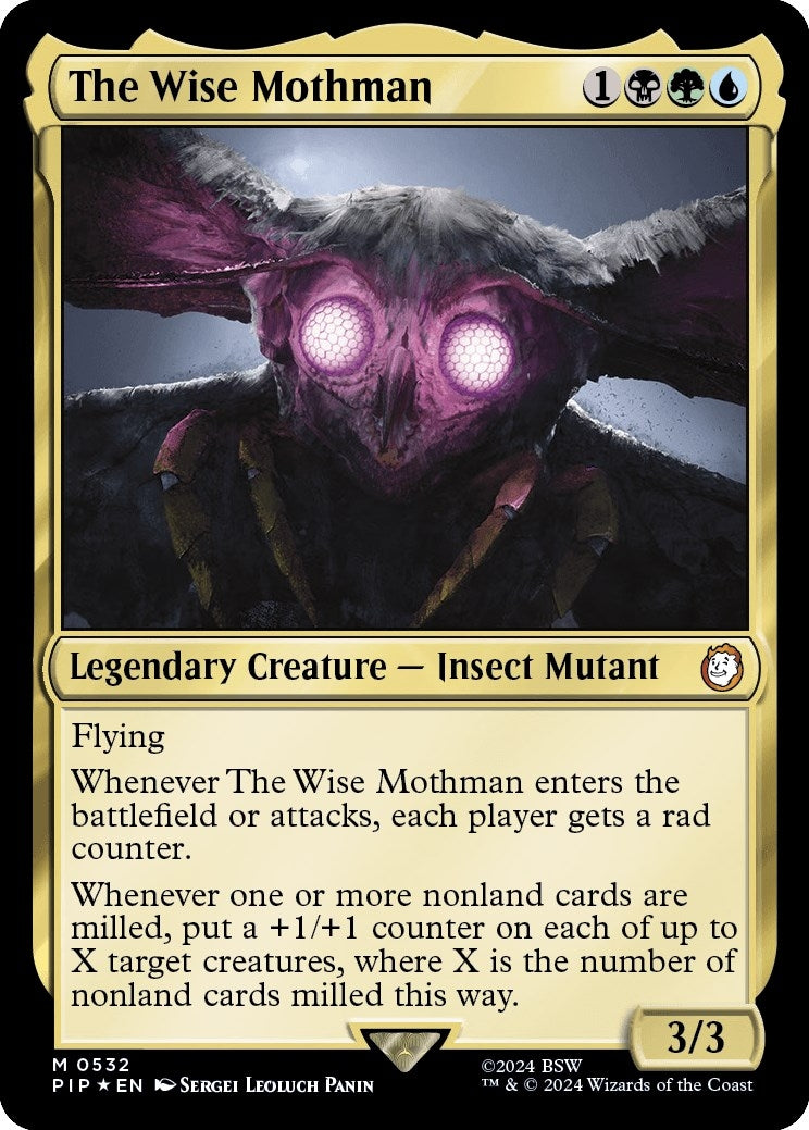 Image for The Wise Mothman (Surge Foil) (532) (Universes Beyond: Fallout) - Magic: The Gathering