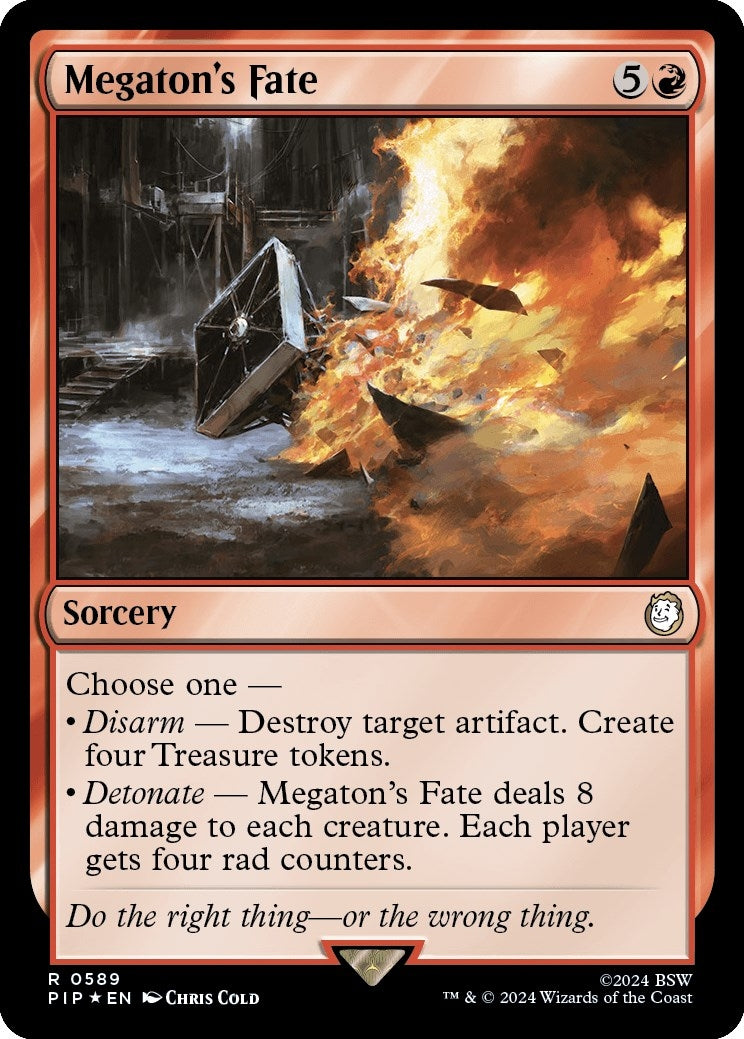 Image for Megaton's Fate (Surge Foil) (589) (Universes Beyond: Fallout) - Magic: The Gathering