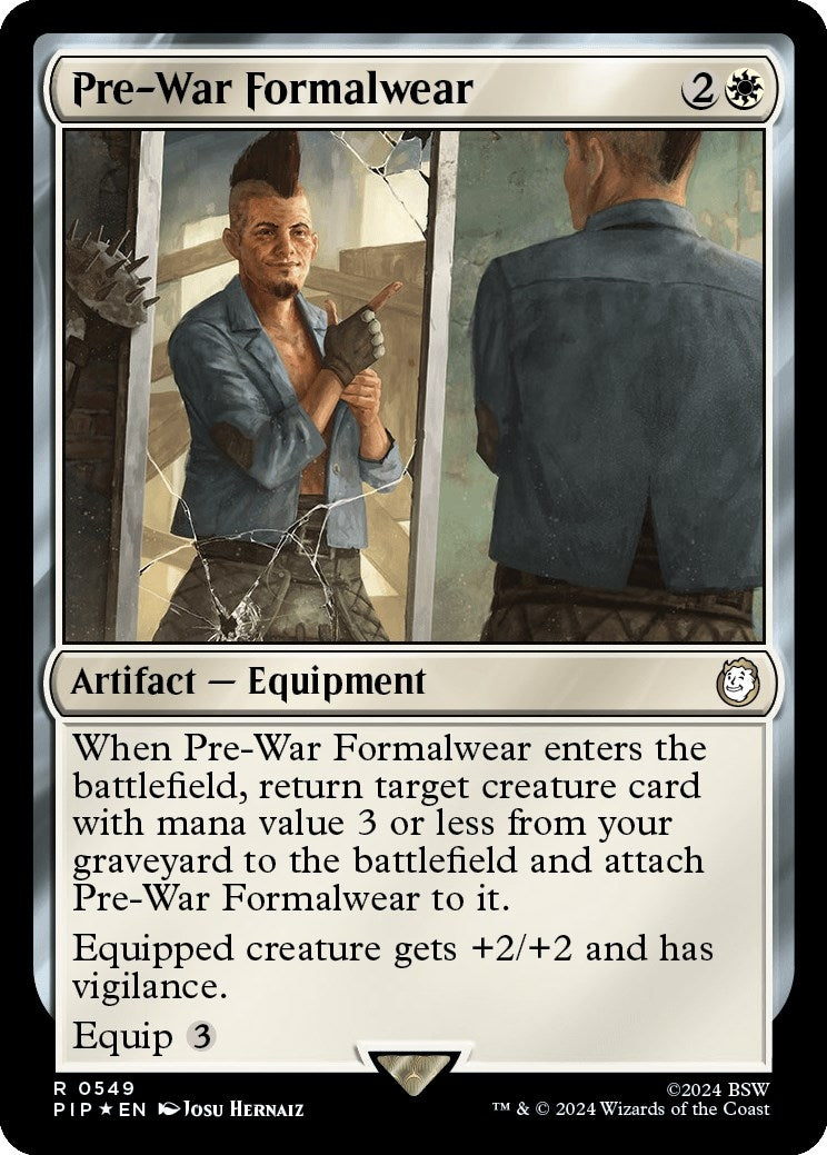 Image for Pre-War Formalwear (Surge Foil) (549) (Universes Beyond: Fallout) - Magic: The Gathering