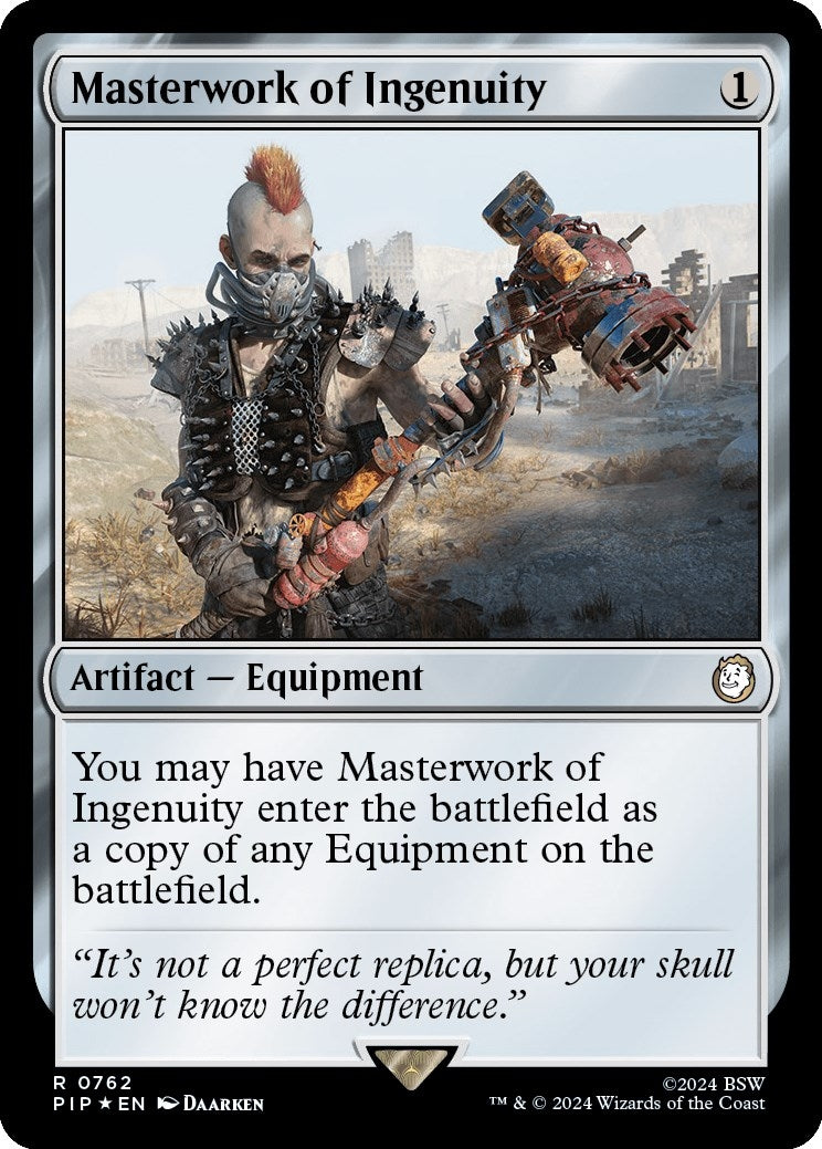 Image for Masterwork of Ingenuity (Surge Foil) (762) (Universes Beyond: Fallout) - Magic: The Gathering