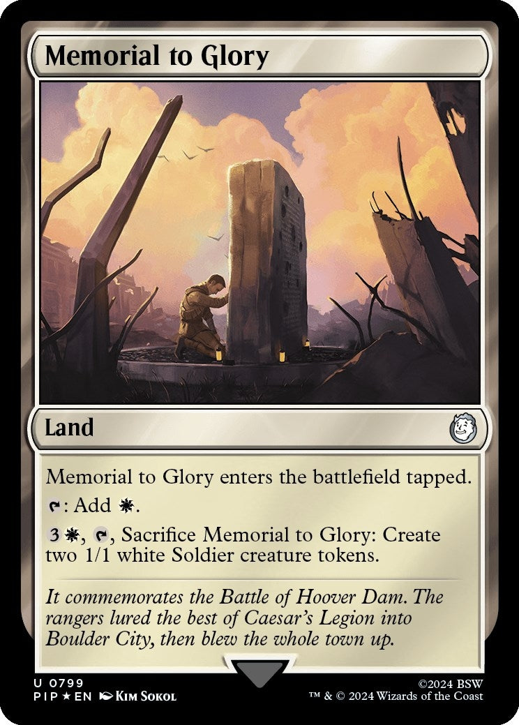 Image for Memorial to Glory (Surge Foil) (799) (Universes Beyond: Fallout) - Magic: The Gathering