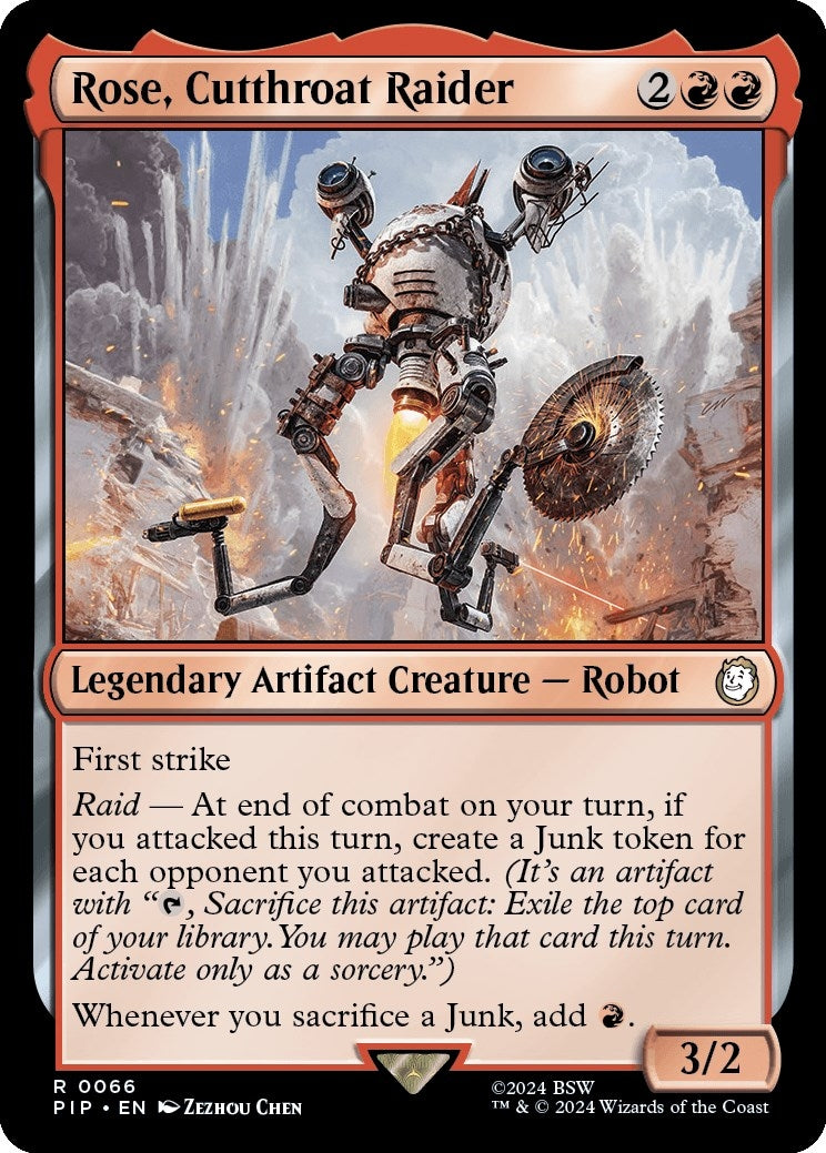 Image for Rose, Cutthroat Raider (66) (Universes Beyond: Fallout) - Magic: The Gathering
