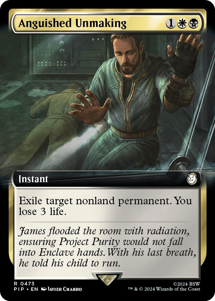 Image for Anguished Unmaking (Extended Art) (473) (Universes Beyond: Fallout) - Magic: The Gathering