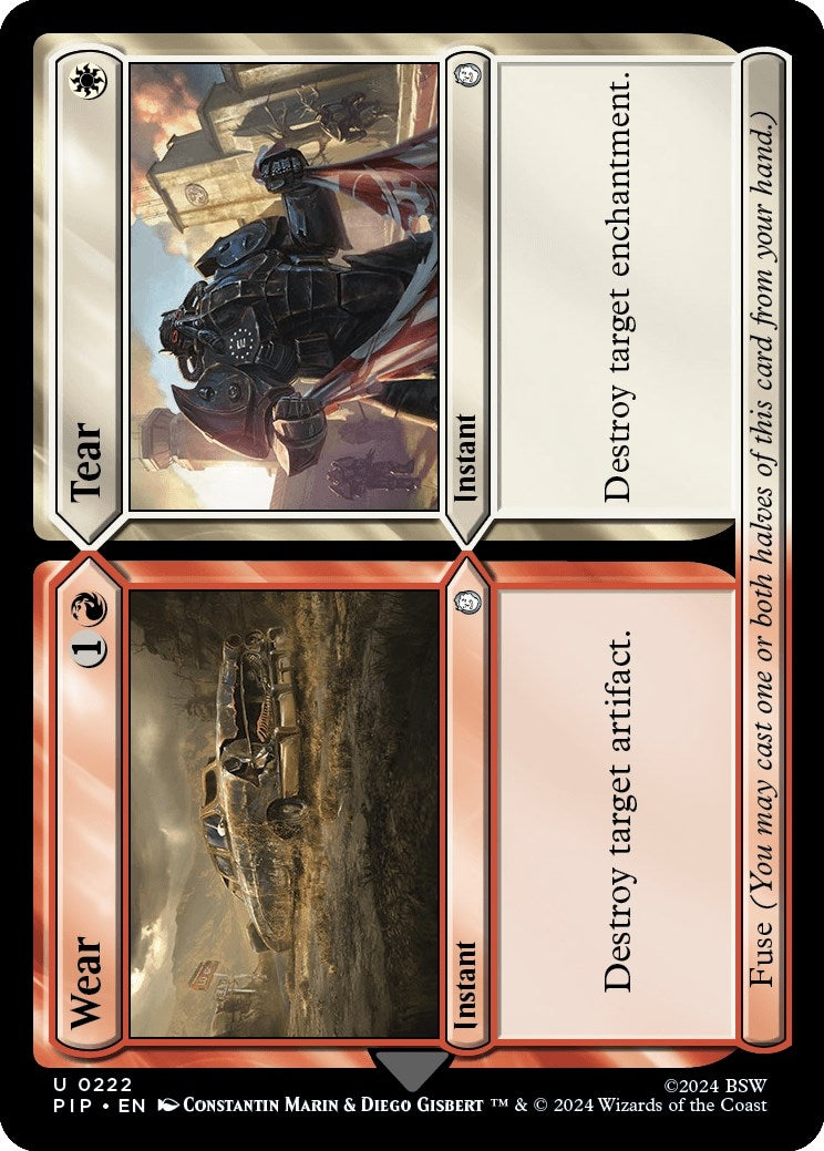 Image for Wear // Tear (222) (Universes Beyond: Fallout) - Magic: The Gathering
