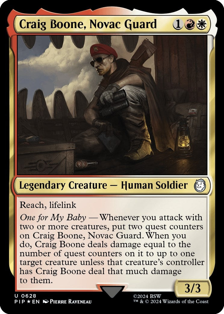Image for Craig Boone, Novac Guard (Surge Foil) (628) (Universes Beyond: Fallout) - Magic: The Gathering