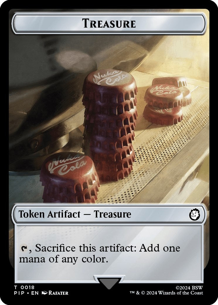 Image for Treasure (0018) // Wasteland Survival Guide Double-Sided Token (18 // 20) (Universes Beyond: Fallout) - Magic: The Gathering
