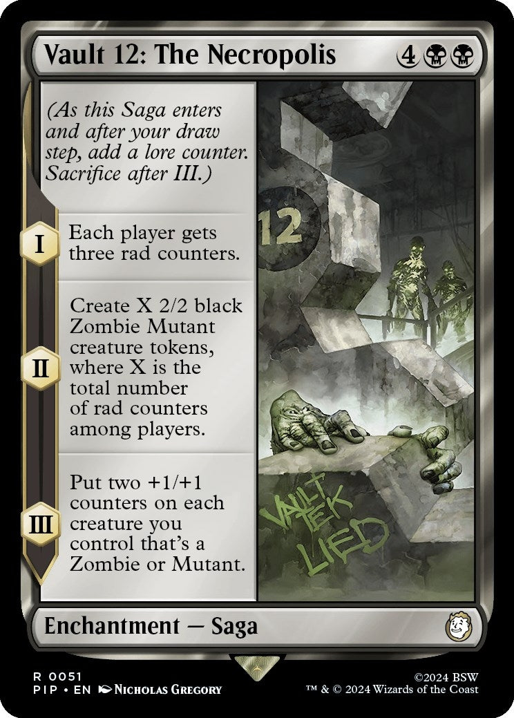 Image for Vault 12: The Necropolis (51) (Universes Beyond: Fallout) - Magic: The Gathering