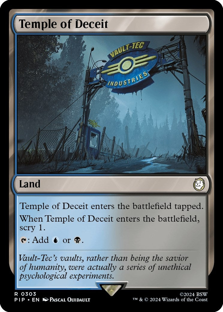 Image for Temple of Deceit (303) (Universes Beyond: Fallout) - Magic: The Gathering