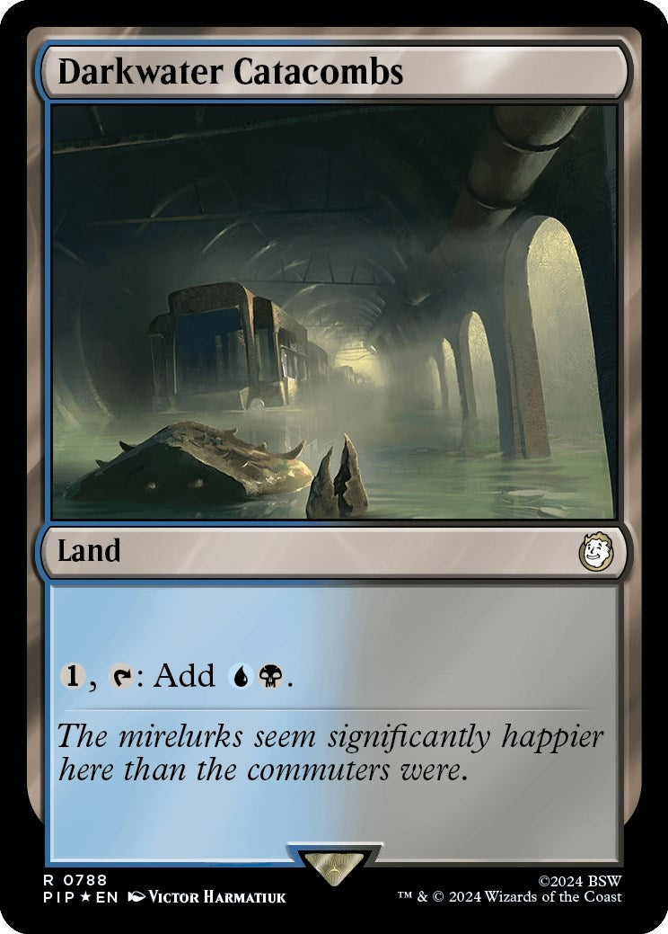Image for Darkwater Catacombs (Surge Foil) (788) (Universes Beyond: Fallout) - Magic: The Gathering