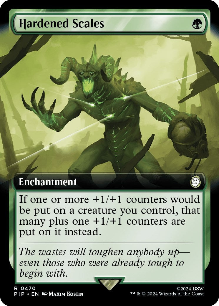 Image for Hardened Scales (Extended Art) (470) (Universes Beyond: Fallout) - Magic: The Gathering