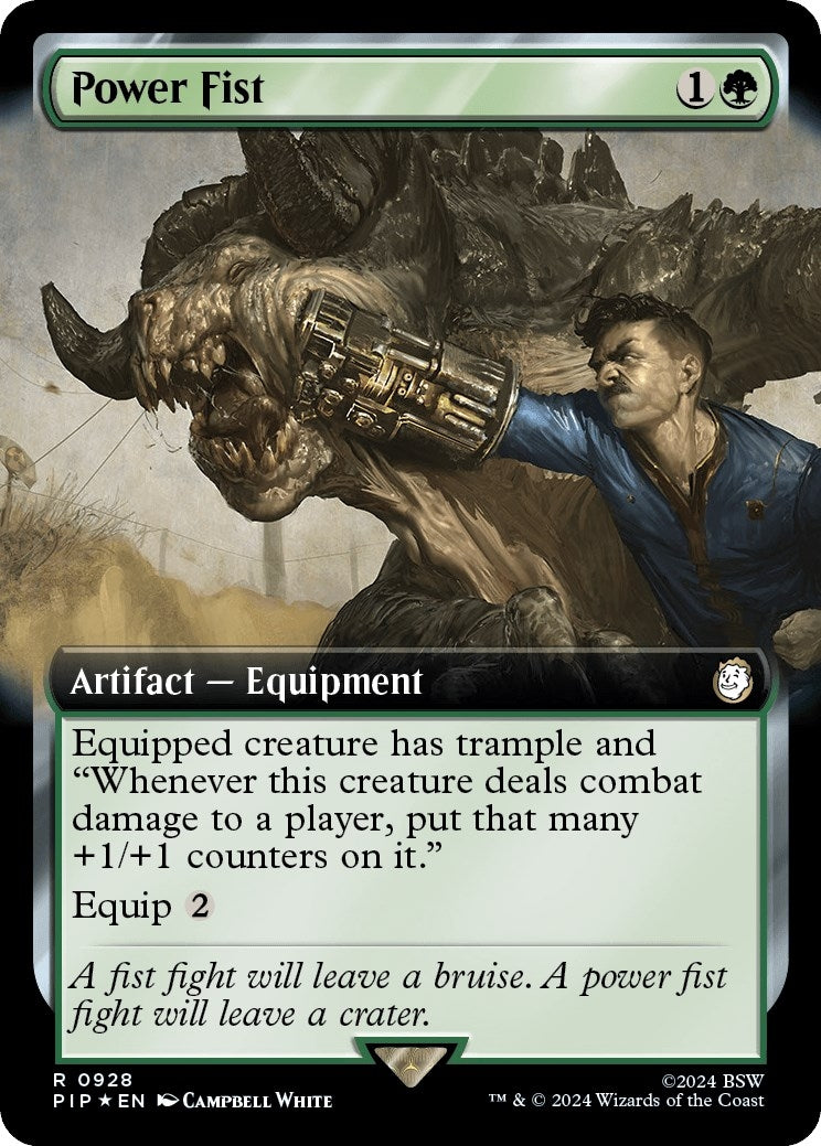 Image for Power Fist (Extended Art) (Surge Foil) (928) (Universes Beyond: Fallout) - Magic: The Gathering