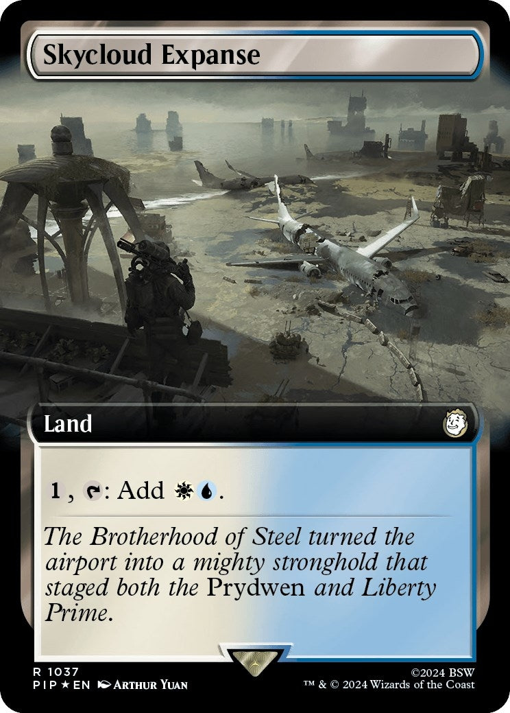 Image for Skycloud Expanse (Extended Art) (Surge Foil) (1037) (Universes Beyond: Fallout) - Magic: The Gathering
