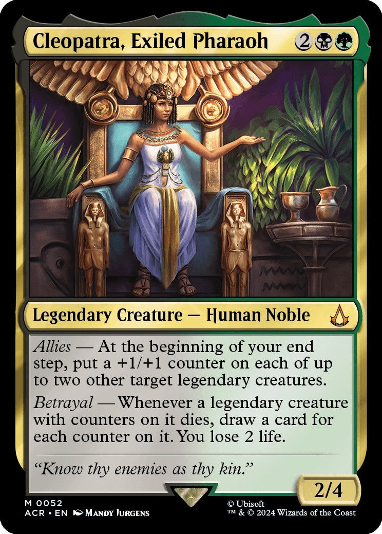 Image for Cleopatra, Exiled Pharaoh (52) (Universes Beyond: Assassin's Creed) - Magic: The Gathering