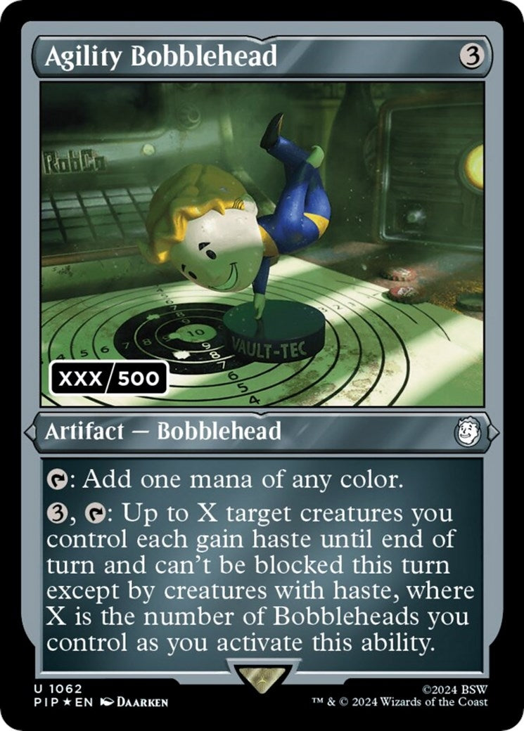 Image for Agility Bobblehead (Serial Numbered) (1062) (Universes Beyond: Fallout) - Magic: The Gathering