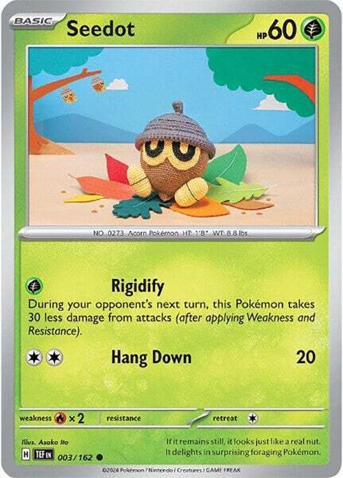 Image for Seedot (003/162) (SV05: Temporal Forces) - Pokemon