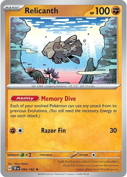 Image for Relicanth (084/162) (SV05: Temporal Forces) - Pokemon