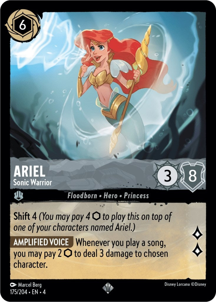 Image for Ariel - Sonic Warrior (175/204) (Ursula's Return) - Disney Lorcana
