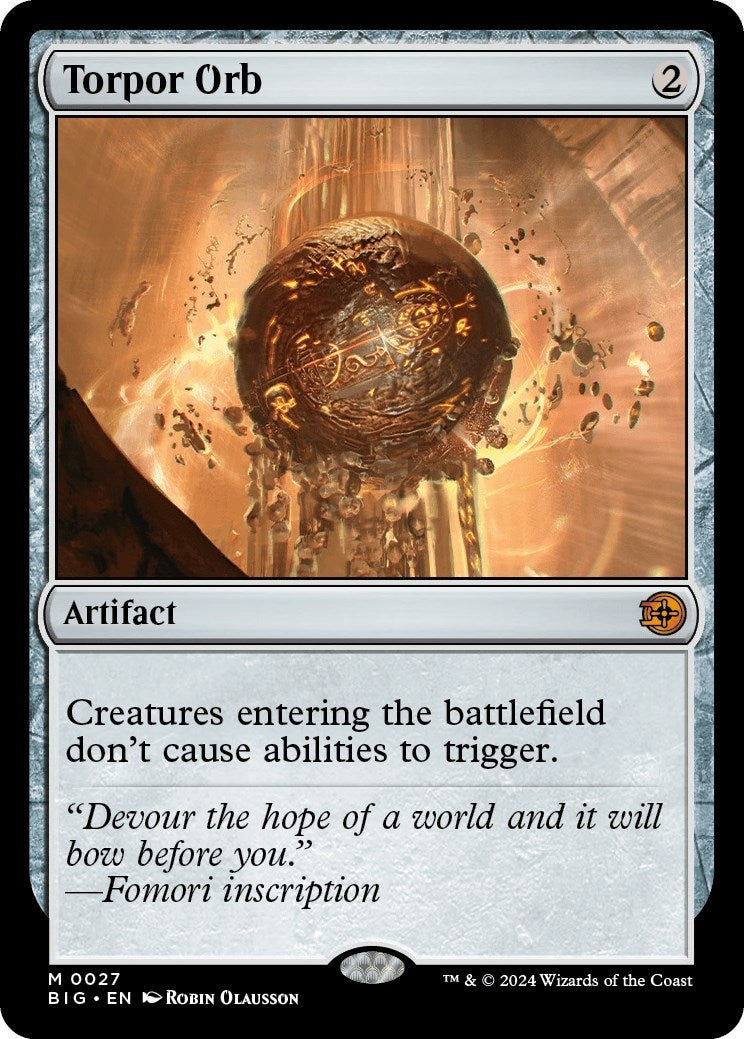 Image for Torpor Orb (27) (Outlaws of Thunder Junction: The Big Score) - Magic: The Gathering