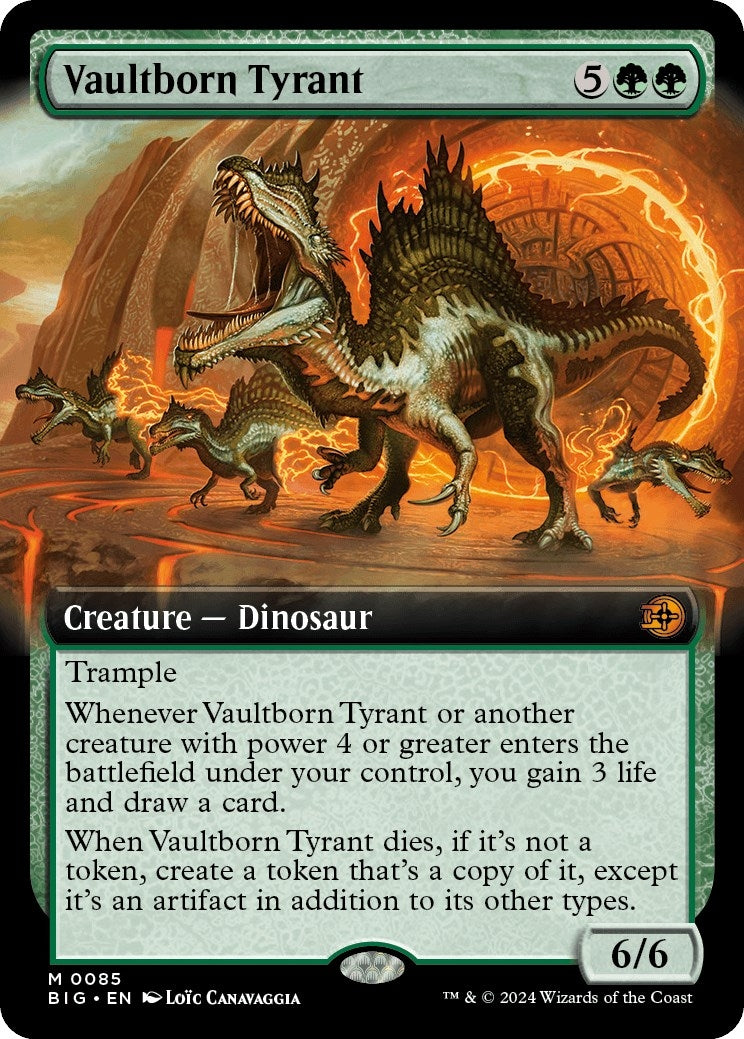 Image for Vaultborn Tyrant (Extended Art) (85) (Outlaws of Thunder Junction: The Big Score) - Magic: The Gathering
