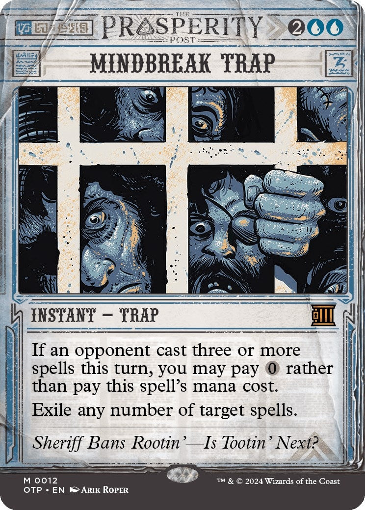 Image for Mindbreak Trap (12) (Outlaws of Thunder Junction: Breaking News) - Magic: The Gathering