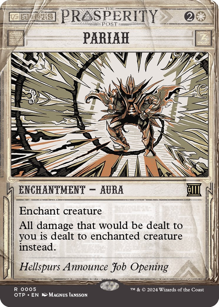 Image for Pariah (5) (Outlaws of Thunder Junction: Breaking News) - Magic: The Gathering