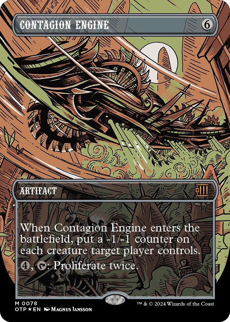 Image for Contagion Engine (Textured Foil) (78) (Outlaws of Thunder Junction: Breaking News) - Magic: The Gathering
